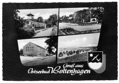 AK, Ostseebad Boltenhagen, vier Abb., gestaltet, Wappen, 1962