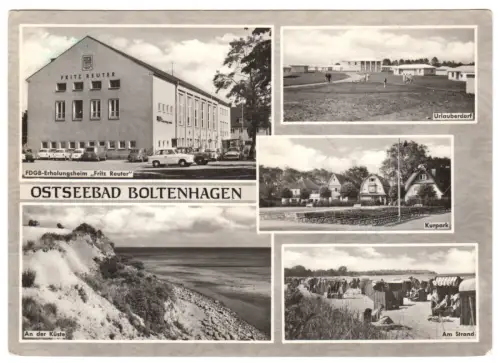 AK, Ostseebad Boltenhagen, fünf Abb., gestaltet, 1965