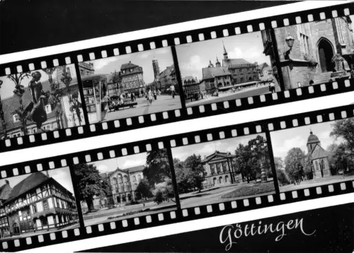 AK, Göttingen, acht Abb., gestaltet, 1979