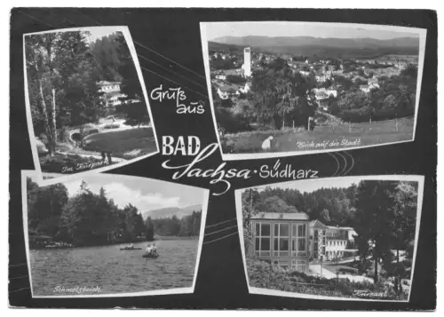 AK, Bad Sachsa, vier Abb., gestaltet, um 1970