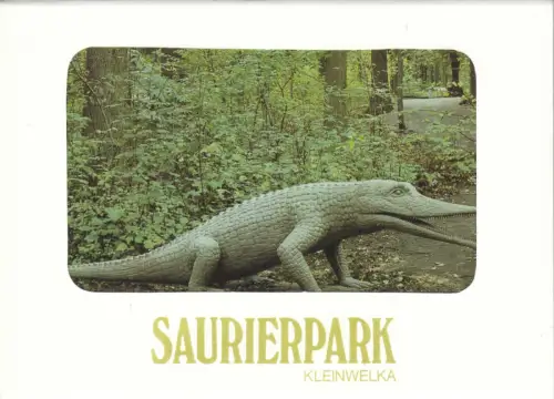 AK-Mappe mit 10 Color-AK, Kleinwelka, Saurierpark, 1986