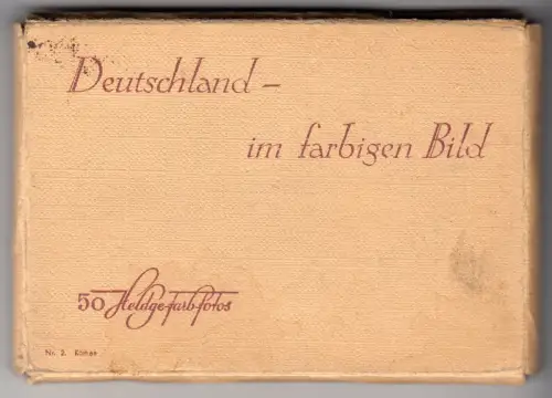 Mäppchen, 50 Colorbilder, Deutschland,  Format:  8 x 12 cm, um 1950
