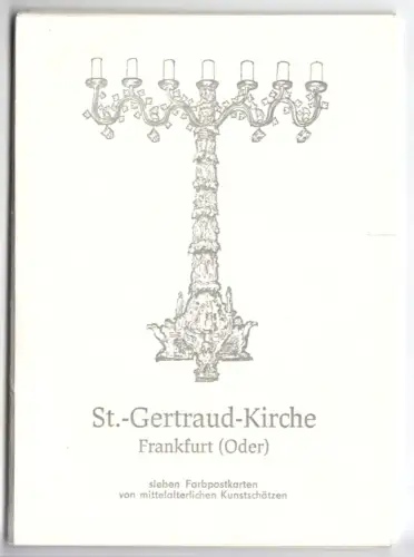 AK-Mappe mit 7 Colorkarten, Frankfurt Oder, St. Gertraud-Kirche, 1989