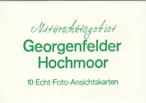 AK-Mappe mit 9 (-1) Foto-AK, Zinnwald-Georgenfeld, Georgenfelder Hochmoor, 1978