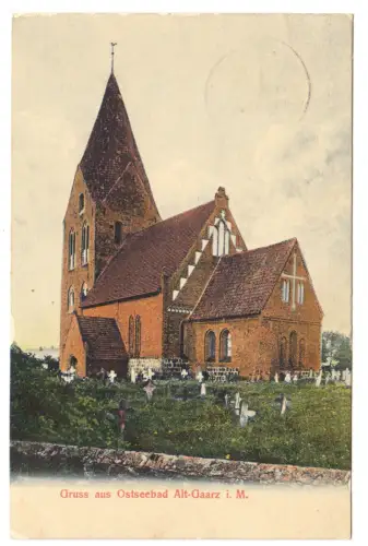 AK, Ostseebad Alt-Gaarz, heute Rerik, Kirche, 1908