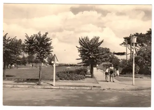 AK, Baabe Rügen, Promenade, Version 1, 1970