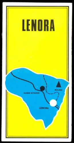 tour. Prospekt, Lenora, Böhmerwald, Tschechien, um 1985