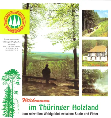tour. Prospekt, Wilkommen im Thüringer Holzland, um 1998