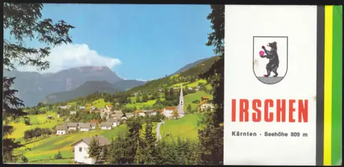 tour. Prospekt, Irschen Kärnten, um 1980