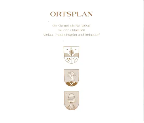 Ortsplan, Gemeinde Reinsdorf mit den OT Vielau, Friedrichsgrün, Reinsdorf, 2000