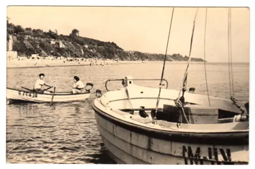 AK, Ostseebad Rerik, Boote am Strand, 1959
