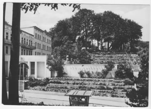 AK, Sellin Rügen, Partie an der Freilichtbühne, Zeitungskiosk, 1969