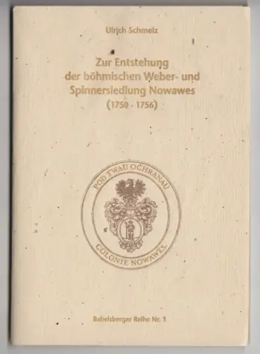 Schmelz, Ulrich; Zur Entstehung der böhmischen ... Siedlung Nowawes, 1750-1756