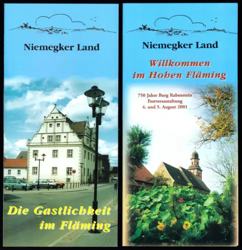 zwei tour. Prospekte, Niemegk, Niemegker Land, Fläming, um 2001