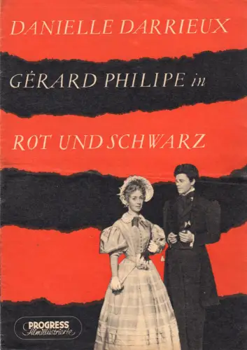 Progress Filmillustrierte, Rot und Schwarz, Gérard Philipe, 1955