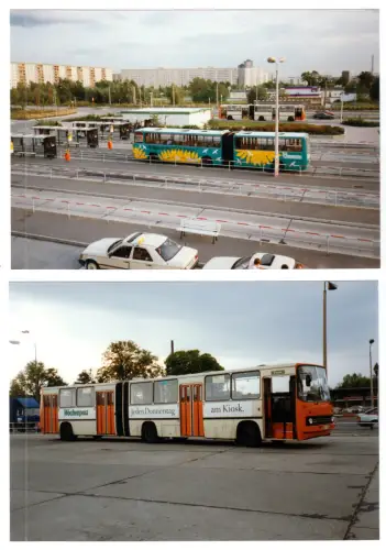 17 Color-Fotos, Berlin Marzahn, Bereich Marzahner Promenade, um 1992