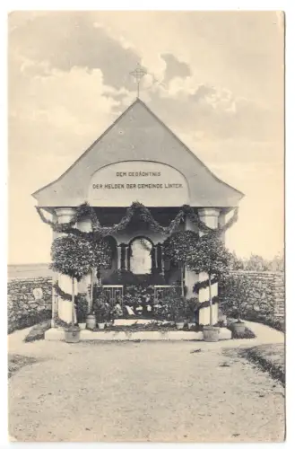 AK, Limburg Lahn, OT Linter, Ehrenmal im Blumen-Schmuck, um 1915