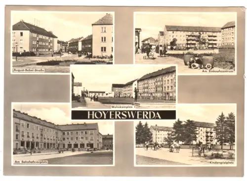 AK, Hoyerswerda, fünf Abb., Neubauten, 1966