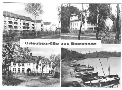 AK, Bestensee Kr. Königs Wusterhausen, vier Abb., 1970