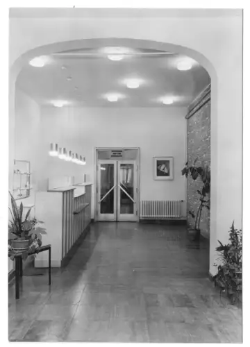 AK, Sellin Rügen, Hotel "Frieden", Rezeption, 1970