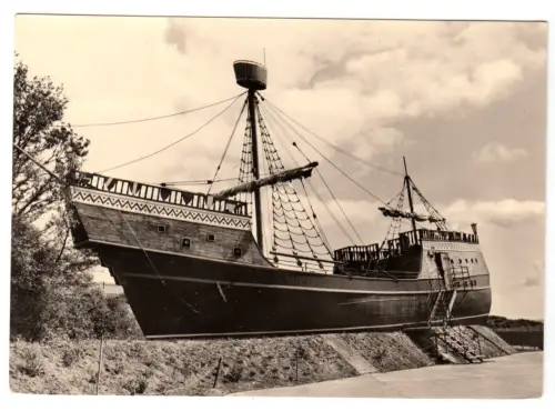 AK, Sassnitz Rügen, Saßnitz, OT Neu Mukran, Piratenschiff, Vers. 1, 1976