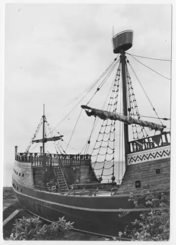 AK, Sassnitz Rügen, Saßnitz, OT Neu Mukran, Piratenschiff, Vers. 6, 1971