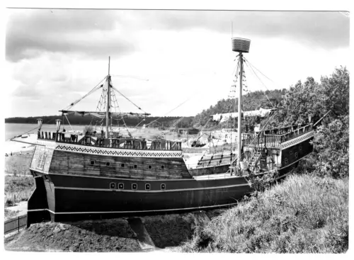AK, Sassnitz Rügen, Saßnitz, OT Neu Mukran, Piratenschiff, Vers. 5, 1978