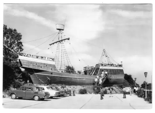 AK, Sassnitz Rügen, Saßnitz, OT Neu Mukran, Piratenschiff, Vers. 3, 1978