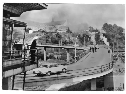 AK, Sassnitz Rügen, Saßnitz, Partie im Fährhafen, 1966