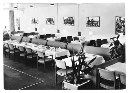 AK, Sassnitz Rügen, Saßnitz, MITROPA-Rügen-Hotel, Restaurant, 1971