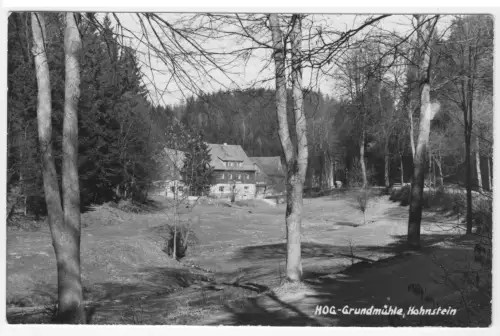 AK, Hohnstein, HO-Gaststätte "Grundmühle", 1962