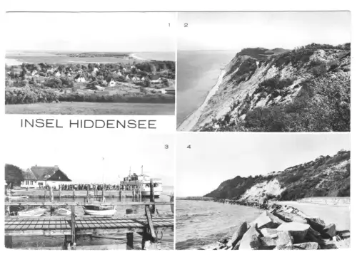 AK, Insel Hiddensee, vier Abb., 1985