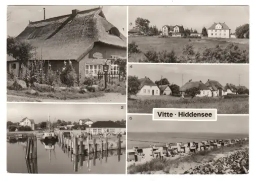 AK, Vitte Insel Hiddensee, fünf Abb., 1984