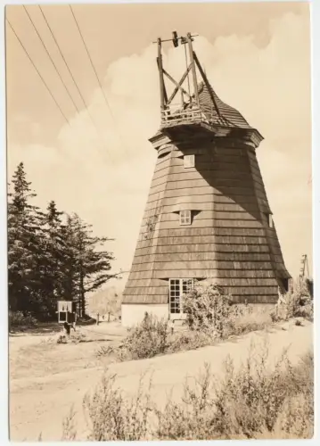 AK, Vitte Insel Hiddensee, Windmühle, 1974