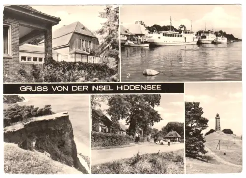 AK, Kloster, Insel Hiddensee, fünf Abb., 1975