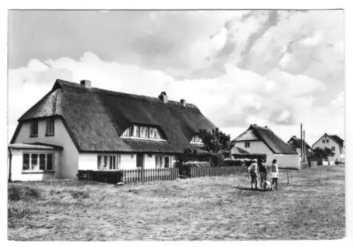 AK, Neuendorf Insel Hiddensee, Wohnhäuser, 1979