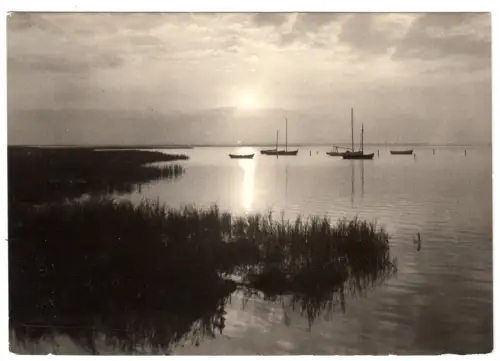 AK, Vitte Insel Hiddensee, Abenstimmung am Meer, 1973