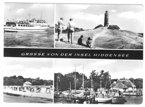 AK, Insel Hiddensee, vier Abb., 1982