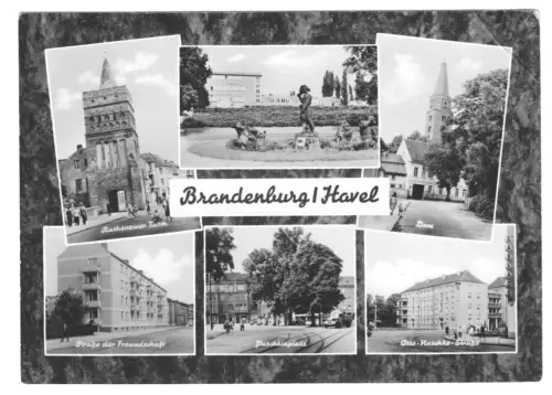 AK, Brandenburg Havel, sechs innerstädtische Abb., 1965