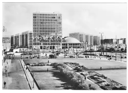 AK, Berlin Mitte, Blick über den Alexanderplatz vor Umgestaltung zum HdL, 1965