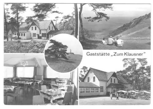 AK, Kloster Insel Hiddensee, Gaststätte "Zum Klausner", fünf Abb., 1984