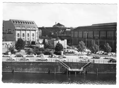 AK, Berlin Mitte, Platz am Bahnhof Friedrichstr., Zustand 1961