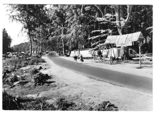 AK, Seebad Bansin auf Usedom, Campingplatz A53/54, 1976