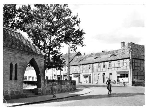 AK, Templin Uckermark, Partie am Prenzlauer Tor, 1972