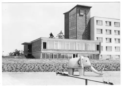 AK, Feldberg Meckl., FDGB-Ferienheim "Freundschaft", Teilansicht mit Spielplatz