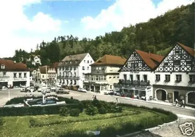 AK, Bad Berneck Fichtelgeb., Straßenpartie, 1961