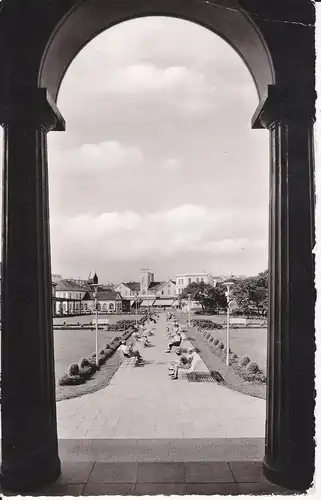 Ansichtskarte Norderney Kurhaus Garten Foto 1958