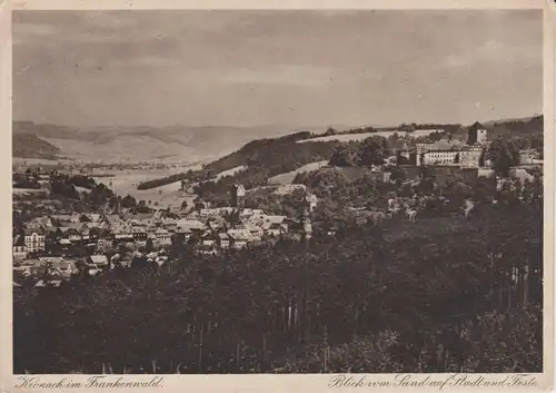 Ansichtskarte Kronach Frankenwald Gesamtansicht Panorama ca. 1940