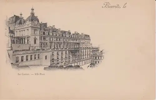 Ansichtskarte Biarritz Frankreich Casino ca. 1900