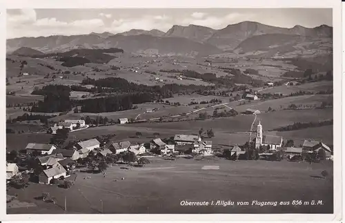 Ansichtskarte Oberreute Allgäu Gesamtansicht Fliegeraufnahme Foto 1936